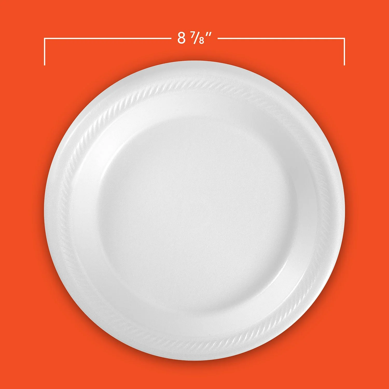 Hefty Supreme Foam Disposable Lunch Plates, 8 7/8", 250 ct. - Image 2