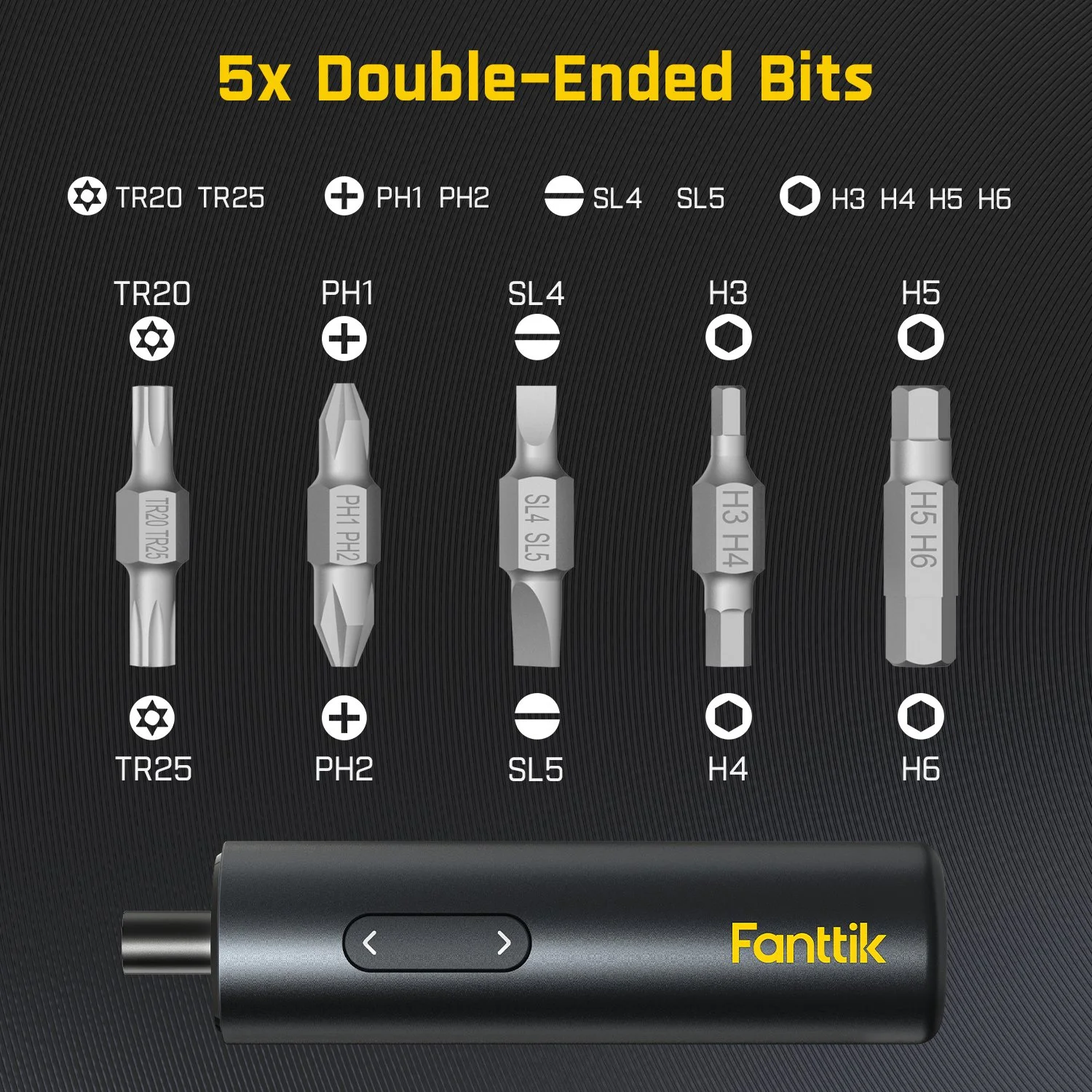 Fanttik Deluxe Cordless Screwdriver bundle for Furniture, 10 Piece - Image 6
